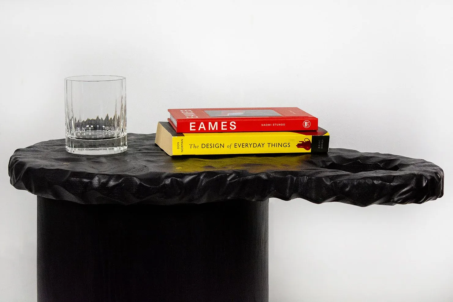 Nightwater side table top w books